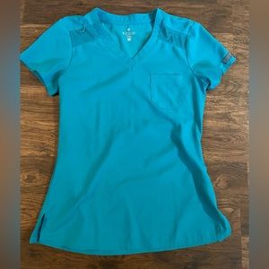 Women’s Med Couture Touch Teal Scrub Top